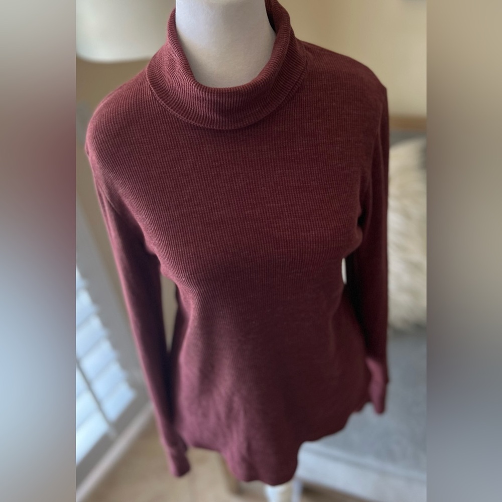 Michael Stars Maroon Turtleneck Sweater